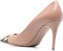 Valentino Garavani Rockstud pumps met puntige neus Roze - Thumbnail 3