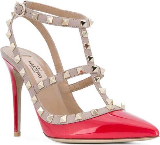 Valentino Garavani Rockstud pumps Rood