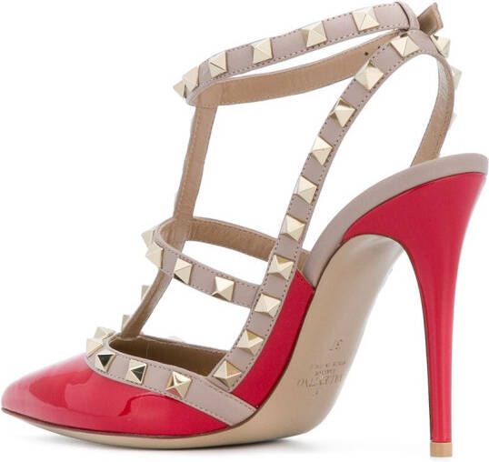 Valentino Garavani Rockstud pumps Rood