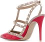 Valentino Garavani Rockstud pumps Rood - Thumbnail 3