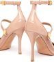 Valentino Garavani Rockstud pumps van lakleer Beige - Thumbnail 5