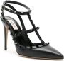 Valentino Garavani Rockstud gekooide pumps Zwart - Thumbnail 2