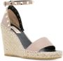 Valentino Garavani Double Rockstud 95mm sandalen met sleehak Beige - Thumbnail 3