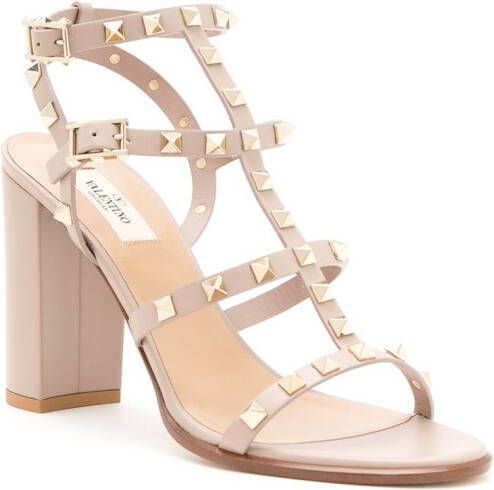 Valentino Garavani Rockstud sandalen Beige