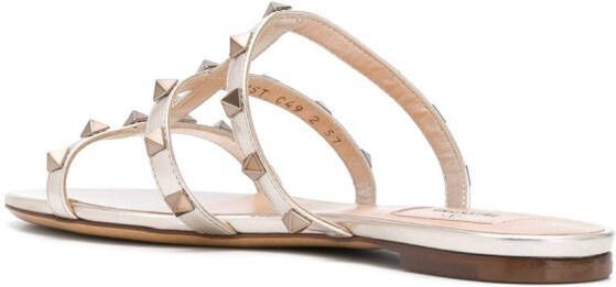 Valentino Garavani Rockstud sandalen Goud