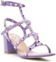 Valentino Garavani Rockstud sandalen met enkelbandje Paars - Thumbnail 2