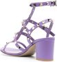 Valentino Garavani Rockstud sandalen met enkelbandje Paars - Thumbnail 3