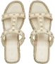 Valentino Garavani Rockstud sandalen met sleehak Beige - Thumbnail 4