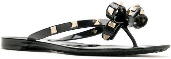 Valentino Garavani Rockstud sandalen Zwart