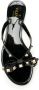 Valentino Garavani Rockstud sandalen dames Plastic pvcpvc 35 Zwart - Thumbnail 4