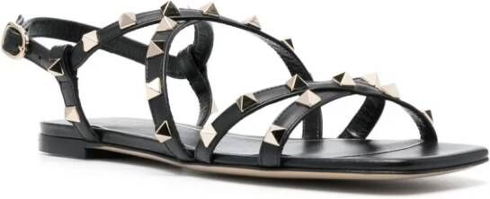 Valentino Garavani Rockstud sandalen Zwart