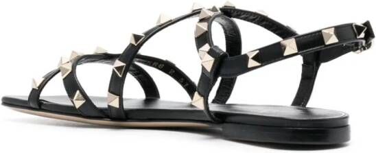 Valentino Garavani Rockstud sandalen Zwart