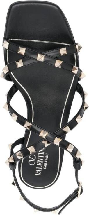 Valentino Garavani Rockstud sandalen Zwart