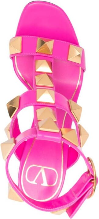 Valentino Garavani Roman Stud sandalen met hoge hak Roze