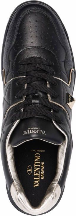 Valentino Garavani One Stud XL leren sneakers Zwart