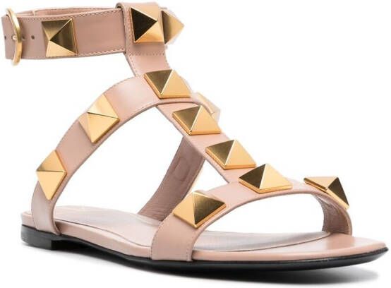 Valentino Garavani Roman Stud leren sandalen Roze