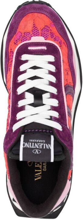 Valentino Garavani Sneakers met logopatch Oranje