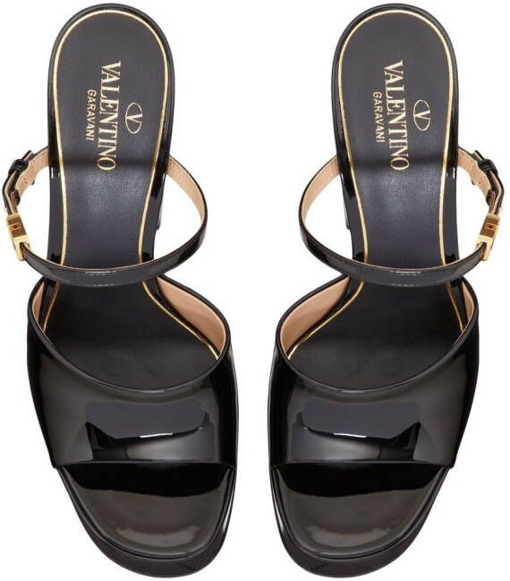 Valentino Garavani Tan-Go sandalen met plateauzool Zwart