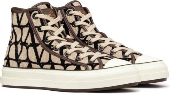 Valentino Garavani Totalop high-top sneakers Beige