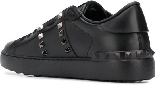 Valentino Garavani Untitled Rockstud leren sneakers Zwart