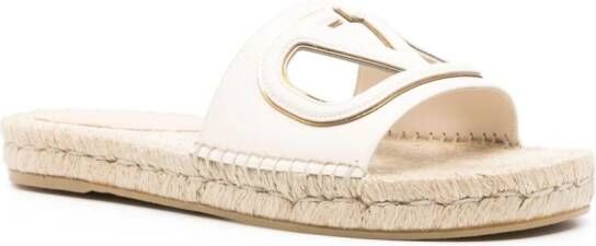 Valentino Garavani Uitgesneden espadrilles Beige