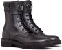 Valentino Garavani Vlogo leren combat boots Zwart - Thumbnail 2