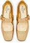 Valentino Garavani VLogo Locker Mary-Jane ballerina's Goud - Thumbnail 4