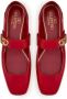 Valentino Garavani VLogo Locker Mary-Jane ballerina's Rood - Thumbnail 4