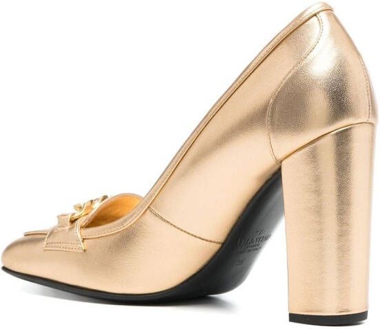 Valentino Garavani VLOGO pumps met gesp Goud