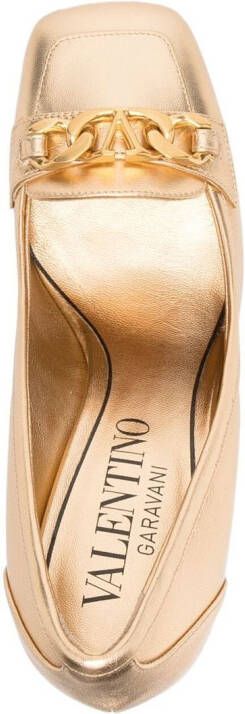 Valentino Garavani VLOGO pumps met gesp Goud