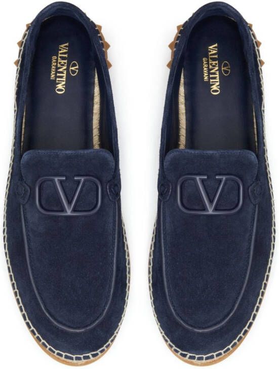 Valentino Garavani VLogo Signature espadrilles Blauw