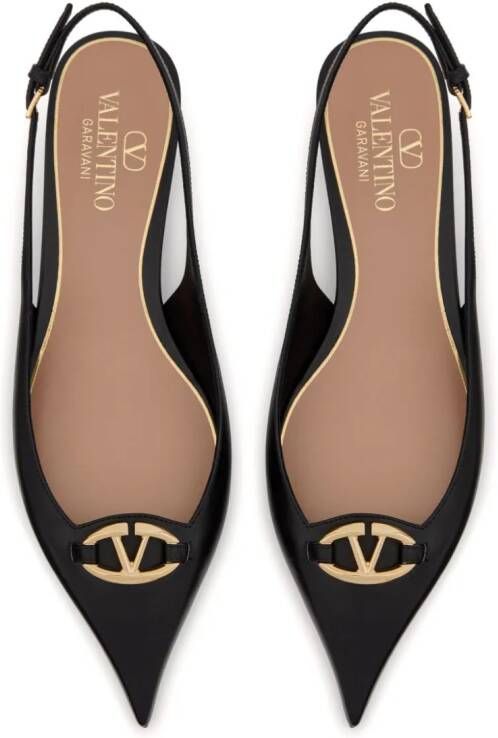 Valentino Garavani VLogo Signature leren pumps Zwart