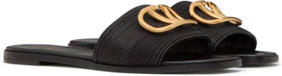 Valentino Garavani VLogo Signature slippers Zwart