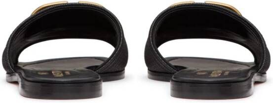 Valentino Garavani VLogo Signature slippers Zwart