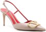 Valentino Garavani VLogo slingback pumps Beige - Thumbnail 2