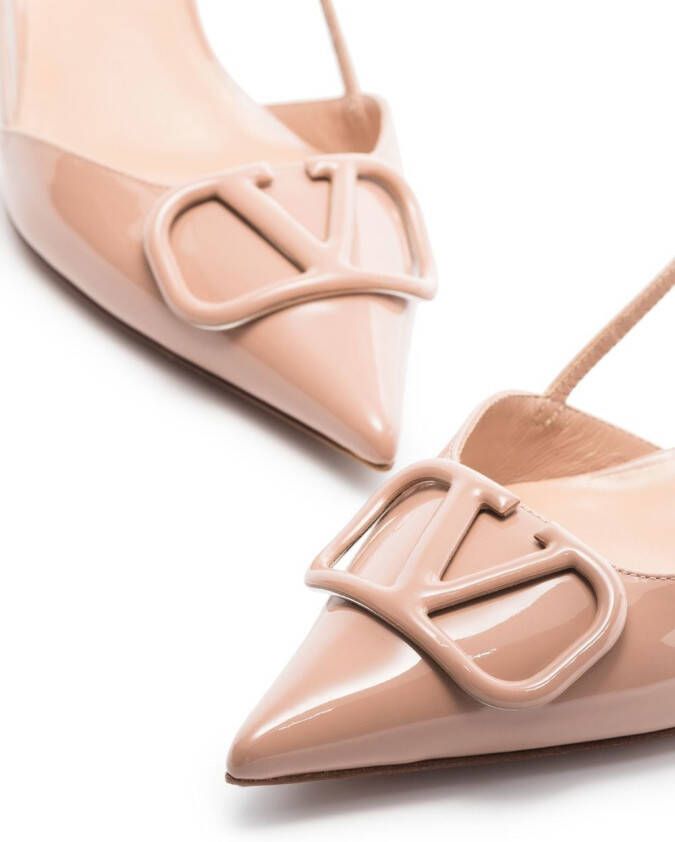 Valentino Garavani VLogo slingback pumps Roze