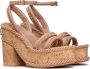 Valentino Garavani VLogo Summerblocks sandalen met sleehak Roze - Thumbnail 2