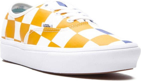 Vans ComfyCush Authentic geruite sneakers Geel