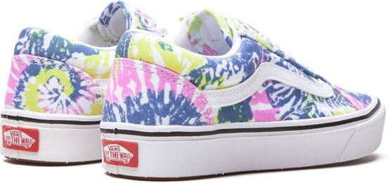 Vans ComfyCush tie-dye sneakers Blauw