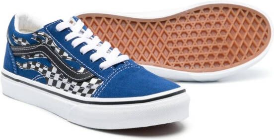 Vans Kids Old Skool sneakers met print Blauw