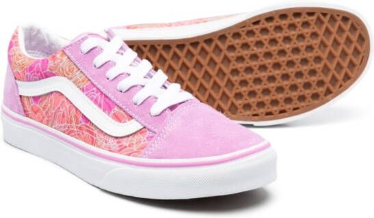 Vans Kids Old Skool sneakers met print Roze