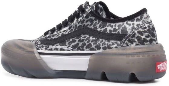 Vans Old Skool sneakers met luipaardprint Grijs