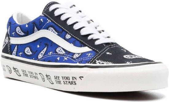 Vans Old Skool sneakers met paisley-print Blauw