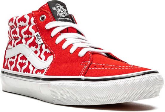 Vans x Supreme Grosso Mid sneakers Rood