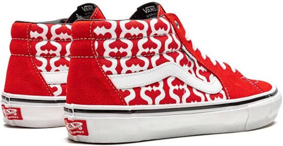 Vans x Supreme Grosso Mid sneakers Rood