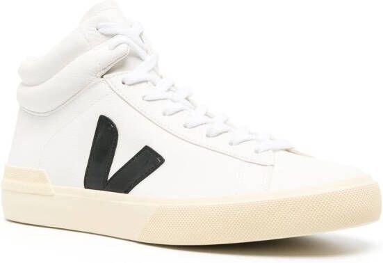 VEJA High-top sneakers met logopatch Wit