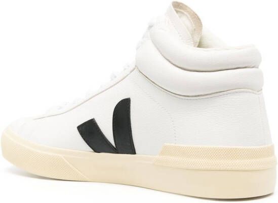 VEJA High-top sneakers met logopatch Wit