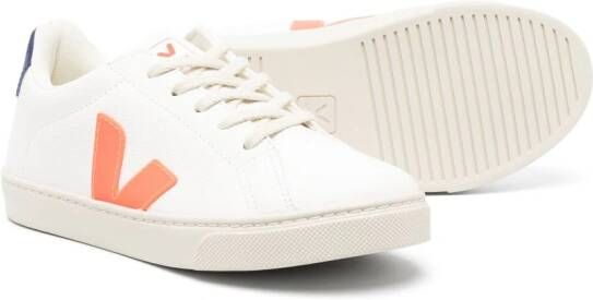 VEJA Kids Esplar leren sneakers Wit