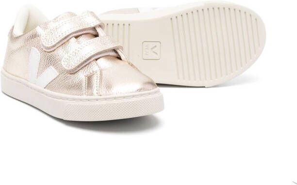 VEJA Kids Esplar sneakers met klittenband Goud