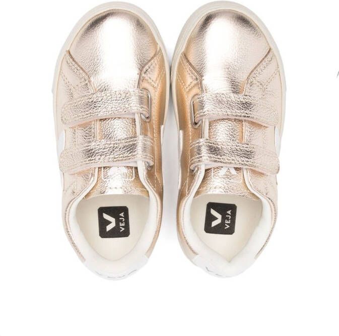 VEJA Kids Esplar sneakers met klittenband Goud